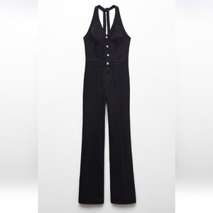 NWT Mango Denim halter-neck jumpsuit